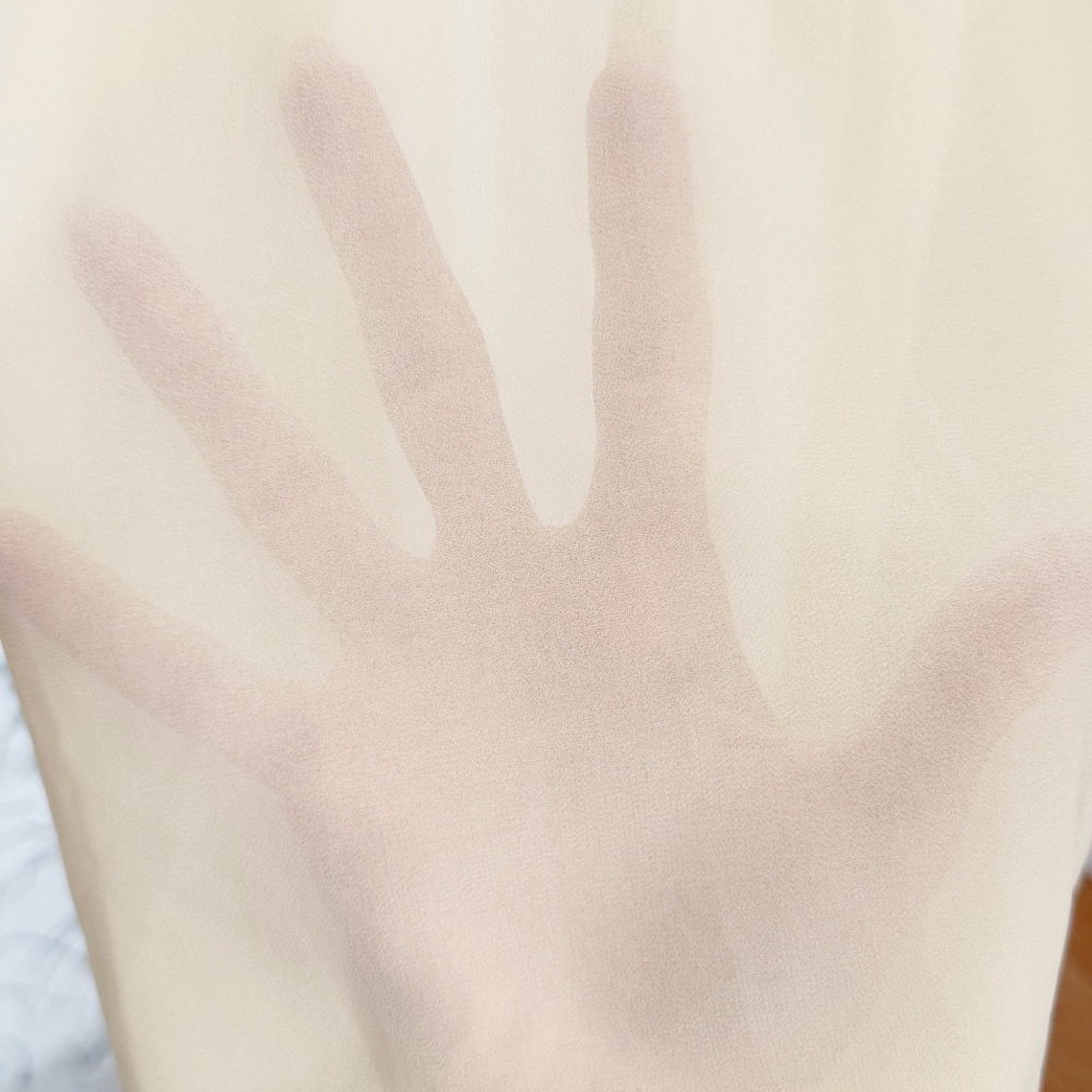 ARCINA ORI CREAM SHEER SLEEVELESS AUDREY MAXI DRESS - Picture 13 of 14